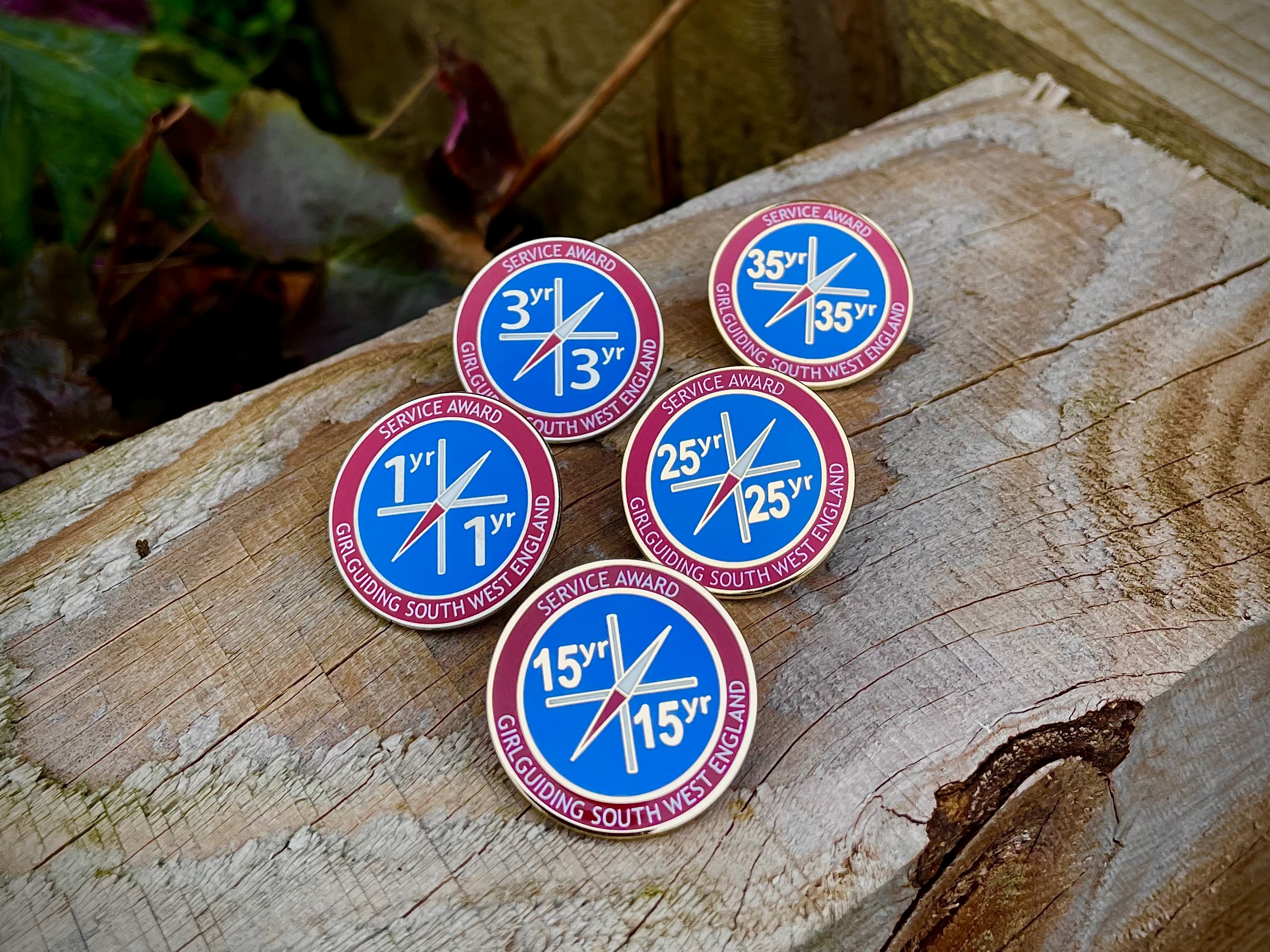 Girlguiding 1yr, 3yr, 15yr, 25yr & 35yr Service Awards